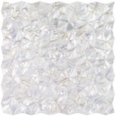Splashback Tile Lokahi White Troika 12.08 in. x 12.08 in. x 2 mm Pearl Shell Mosaic Tile-LOKWHTTROI 300915821