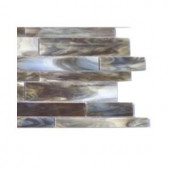 Splashback Tile Matchstix Mudbath 3 in. x 6 in. x 8 mm Glass Mosaic Floor and Wall Tile Sample-C2C4 GLASS TILE 204278951