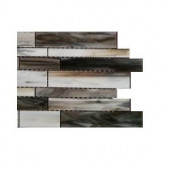 Splashback Tile Matchstix Torrent 3 in. x 6 in. x 8 mm Glass Mosaic Floor and Wall Tile Sample-C2C5 GLASS TILE 204278953