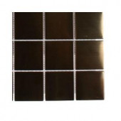 Splashback Tile Metal Copper Squares Stainless Steel Mosaic Floor and Wall Tile - 3 in. x 6 in. x 8 mm Tile Sample-R1B4 METAL TILE 203478205