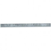 Splashback Tile Metallic Sky Glass Pencil Liner Trim Wall Tile - 3/4 in. x 6 in. Tile Sample-SMP-GPL METALLIC SKYSAMPLE 206347097