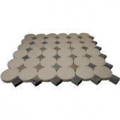 Splashback Tile Orbit Satellite 12 in. x 12 in. x 8 mm Marble Mosaic Floor and Wall Tile-ORBIT SATELLITE PATTERN 203061393