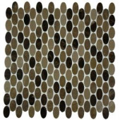 Splashback Tile Orbit Woodland Ovals 12 in. x 12 in. x 8 mm Mosaic Floor and Wall Tile-ORBIT WOODLAND OVALS 204688676