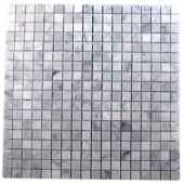 Splashback Tile Oriental Squares 12 in. x 12 in. x 8 mm Marble Floor and Wall Tile-ORIENTAL 3/4 SQUARES MARBLE TILE 203478051