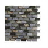 Splashback Tile Paradox Cryptic 3 in. x 6 in. x 8 mm Mixed Materials Mosaic Floor and Wall Tile Sample-L2A7 MOSAIC TILE 204279018
