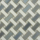 Splashback Tile Pedigree Morning Mist 11-1/2 in. x 11-1/4 in. x 10 mm Polished Marble Mosaic Tile-PDGREMNMST 206785948