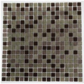 Splashback Tile Rocky Mountain Blend 12 in. x 12 in. x 8 mm Glass Mosaic Floor and Wall Tile-ROCKY MOUNTAIN BLEND .5X.5 GLASS TILES 203288457