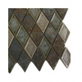 Splashback Tile Roman Selection Emperial Slate Diamond Glass Floor and Wall Tile - 6 in. x 6 in. x 8 mm Tile Sample-R4B1 STONE TILES 203478048