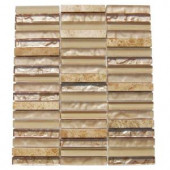 Splashback Tile Sandstorm 12 in. x 12 in. x 8 mm Mixed Materials Mosaic Floor and Wall Tile-SANDSTORM 204279092