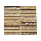 Splashback Tile Sandstorm 3 in. x 6 in. x 8 mm Mixed Materials Mosaic Floor and Wall Tile Sample-L1D12 MOSAIC TILE 204279011
