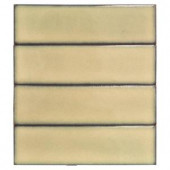 Splashback Tile Vintage Khaki Ceramic Mosaic Floor and Wall Tile - 3 in. x 9 in. Tile Sample-S1C11 206497045