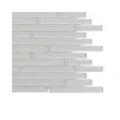 Splashback Tile Windsor Random Bright White Marble Floor and Wall Tile - 6 in. x 6 in. Tile Sample-R2B12 GLASS TILE 203478126