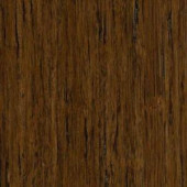 Take Home Sample - Brushed Strand Woven Burnt Umber Click Lock Bamboo Flooring - 5 in. x 7 in.-HL-827043 205410390