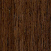 Take Home Sample - Brushed Strand Woven Gunstock Click Lock Bamboo Flooring - 5 in. x 7 in.-HL-827042 205410389