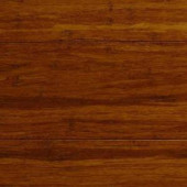 Take Home Sample - Strand Woven Antiqued Harvest Solid Bamboo Flooring - 5 in. x 7 in.-LH-112413 205515115