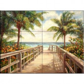The Tile Mural Store I'm Going to the Beach 24 in. x 18 in. Ceramic Mural Wall Tile-15-1060-2418-6C 205842735