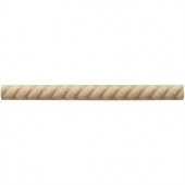 Weybridge 1/2 in. x 6 in. Cast Stone Rope Liner Travertine Tile (18 pieces / case)-SL407-01HD 203381243