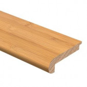 Zamma Bamboo Toast 3/8 in. Thick x 2-3/4 in. Wide x 94 in. Length Hardwood Stair Nose Molding-01438208942516 203596790