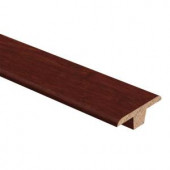 Zamma Strand Woven Bamboo Cherry 3/8 in. Thick x 1-3/4 in. Wide x 94 in. Length Hardwood T-Molding-014002022599 205415559