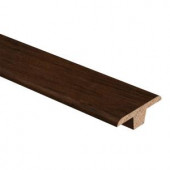 Zamma Strand Woven Bamboo Java 3/8 in. Thick x 1-3/4 in. Wide x 94 in. Length Hardwood T-Molding-014002022597 205415549
