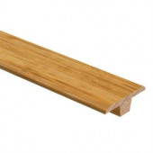 Zamma Strand Woven Bamboo Natural 3/8 in. Thick x 1-3/4 in. Wide x 94 in. Length Wood T-Molding-01400202942521 203404202