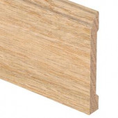 Zamma Unfinished Red Oak 5/8 in. Thick x 5-1/4 in. Wide x 94 in. Length Hardwood Base Molding-014003002519 205583185